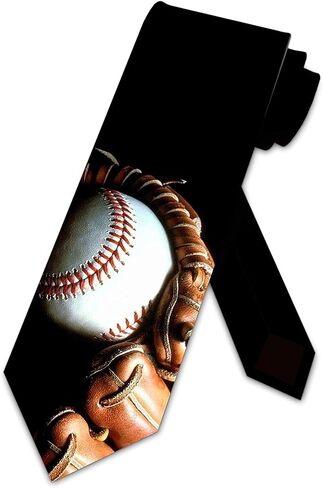 Three Rooker Baseball and Glove Ties Mens Sports Necktie Tie in Kuwait