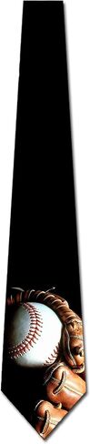 Three Rooker Baseball and Glove Ties Mens Sports Necktie Tie in Kuwait