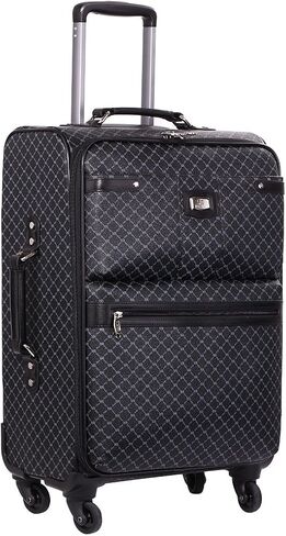 NEW RIONI BLACK SIGNATURE LUGGAGE WITH SILVER TRIM in Kuwait