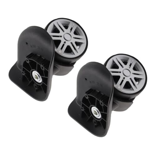 ‌2-Pack Universal Luggage Replacement Wheels 360° Silent Swivel Casters for Suitcases & Trolleys with 12 Screws Durable Travel Spare Parts‌ in Kuwait