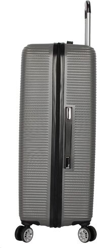 Nicole Miller New York Bernice Collection Hardside 24" Luggage Spinner (24in, Bernice Charcoal) in Kuwait
