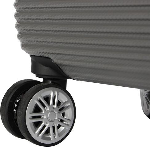 Nicole Miller New York Bernice Collection Hardside 24" Luggage Spinner (24in, Bernice Charcoal) in Kuwait
