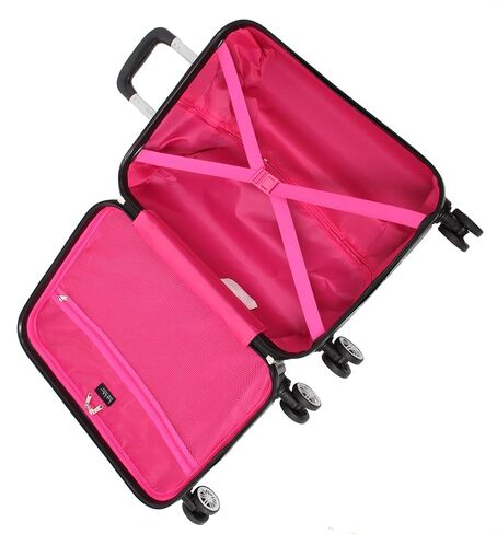 Nicole Miller New York Bernice Collection Hardside 24" Luggage Spinner (24in, Bernice Charcoal) in Kuwait
