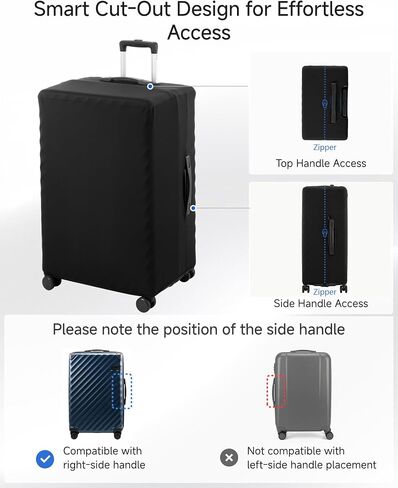 LUGGEX Luggage Cover, Suitcase Covers for Luggage with Hook & Loop Bottom Closure, Luggage Covers for Suitcase Tsa Approved (Fit 22-23in) in Saudi Arabia