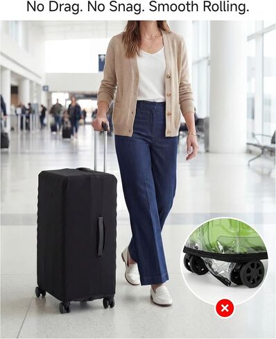 LUGGEX Luggage Cover, Suitcase Covers for Luggage with Hook & Loop Bottom Closure, Luggage Covers for Suitcase Tsa Approved (Fit 22-23in) in Saudi Arabia