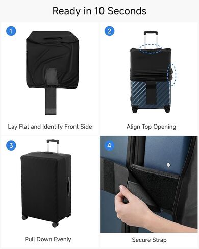 LUGGEX Luggage Cover, Suitcase Covers for Luggage with Hook & Loop Bottom Closure, Luggage Covers for Suitcase Tsa Approved (Fit 22-23in) in Saudi Arabia