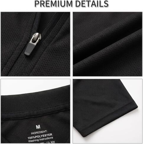 Mens Quick Dry Polo Shirts Short Sleeve Golf Shirts Active Workout Collared Tee Shirt in Kuwait