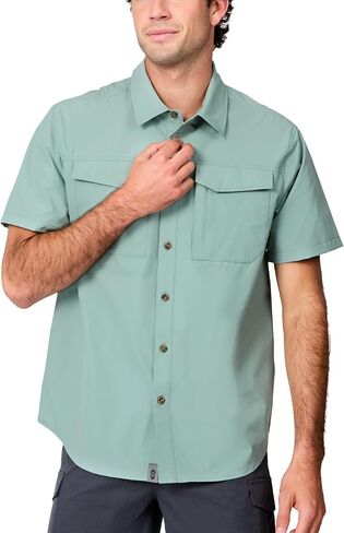 Free Country Men's Polo Shirt Short Sleeve Anti-Odor UPF+ Stretch Polo with Pockets Gym Tactical Athletic Tennis Golf-Sedona in Kuwait