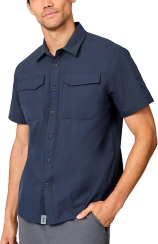 Free Country Men's Polo Shirt Short Sleeve Anti-Odor UPF+ Stretch Polo with Pockets Gym Tactical Athletic Tennis Golf-Sedona in Kuwait