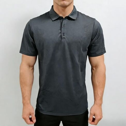 Men's Quick Dry Lightweight Polo Shirt – Breathable Performance Short Sleeve Tactical Golf Shirt for Casual and Active Wear in Kuwait