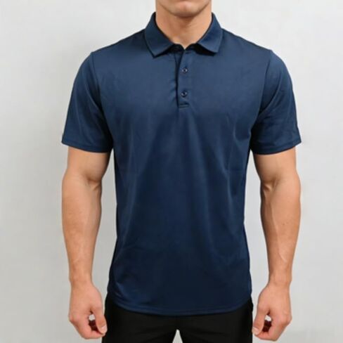 Men's Quick Dry Lightweight Polo Shirt – Breathable Performance Short Sleeve Tactical Golf Shirt for Casual and Active Wear in Kuwait
