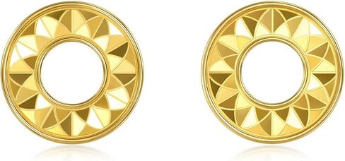 CHOW SANG SANG 999 24K Gold MINTYGREEN Dainty Stud Earrings for Women 94535E in Kuwait