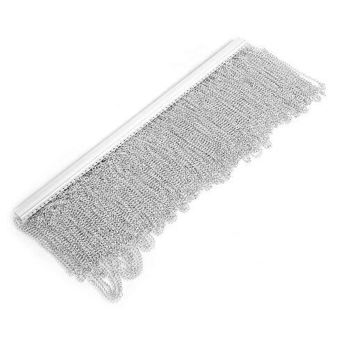 Aluminum Chain Curtain Kit Preventing, for Home Office Decor, Silver 84.4x35.4in in Kuwait