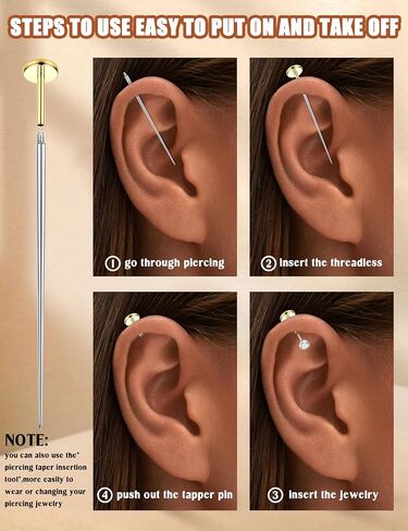 ORAZIO 16G Hypoallergenic Flat Back Earrings Stud Earrings - 316L Surgical Steel Internal Thread Stud Piercing Jewelry for Tragus/Helix/Conch/Medusa/Lip/Labret - Helix Tragus Cartilage Earrings for Women B in Kuwait