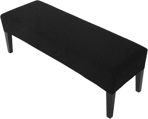 Balana Jacquard Dining Room Bench Covers, Stretch Spandex Upholstered Slipcover, Anti-Dust Removable Washable Seat Protector for Living Room, Kitchen in Saudi Arabia