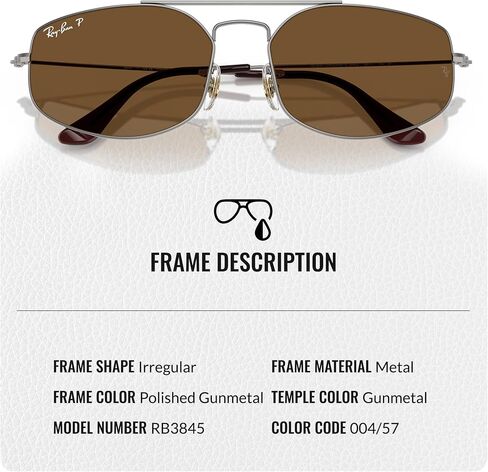 Ray-Ban RB3845 EXPLORER V Square-Round Shaped Sunglasses for Men & Women with Official RAYBAN Eyewear Kit in Kuwait