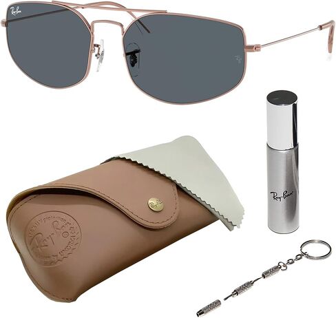 Ray-Ban RB3845 EXPLORER V Square-Round Shaped Sunglasses for Men & Women with Official RAYBAN Eyewear Kit in Kuwait