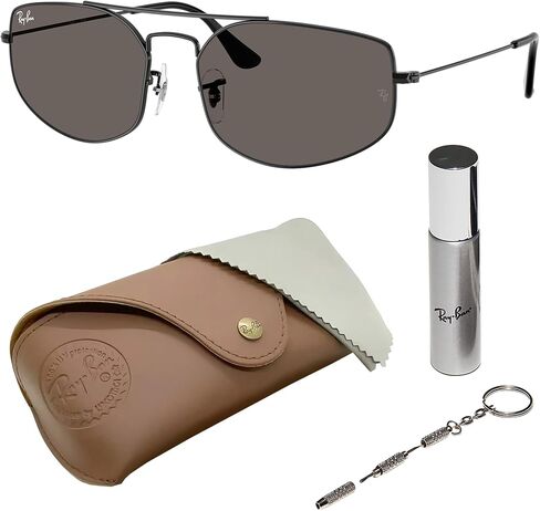 Ray-Ban RB3845 EXPLORER V Square-Round Shaped Sunglasses for Men & Women with Official RAYBAN Eyewear Kit in Kuwait
