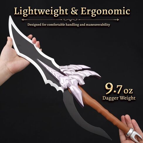 2pcs Set Jinwoo Dagger Cosplay Sword with Sheath&Display Stand, Kasaka's Venom Fang&Knight Killer(14+ Age) in Saudi Arabia