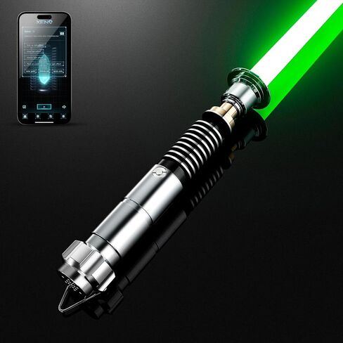 RGB Lightsaber for Adults - 16 Color Light & 16 Sound Fonts - Metal Hilt Dueling Lightsaber with Bluetooth Control, Bright LED Blade for Cosplay, Training, Gift in Saudi Arabia