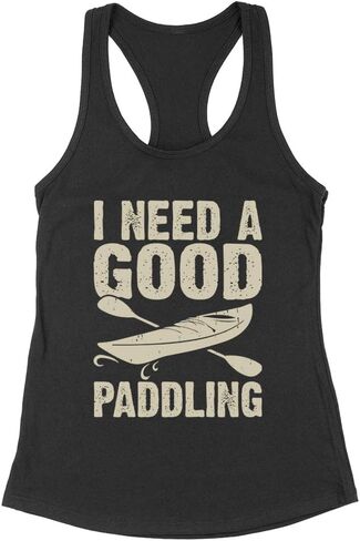 I Need a Good Paddling Tank Top Fitted Racerback Women's in Kuwait