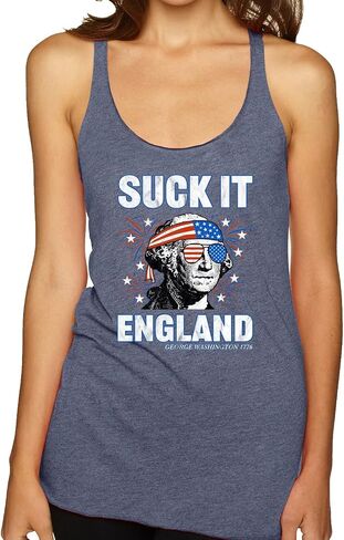 Shark & Hammer Suck It England 4th of July Americana/American Pride Womens Graphic T-Shirt in Kuwait