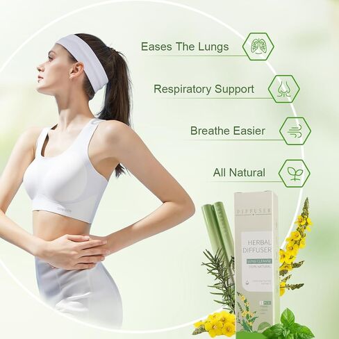 2 Pcs Herbal Diffuser Pen Portable Essential Oil Inhaler for Cleansing Lungs,Improving Breathing and Oral Air Freshening H-5 in Saudi Arabia