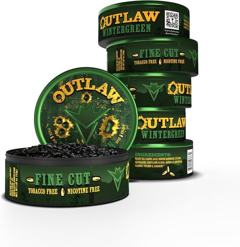 Outlaw Silver FINE Cut - 6 Pack - Tobacco & Nicotine Free Snuff in Saudi Arabia
