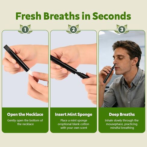 Natural Herbal Aromatherapy Inhaler, Non-Electric Essential Oil Inhaler for Relaxation & Refreshing Scent, Portable for Home Office Trave in Saudi Arabia