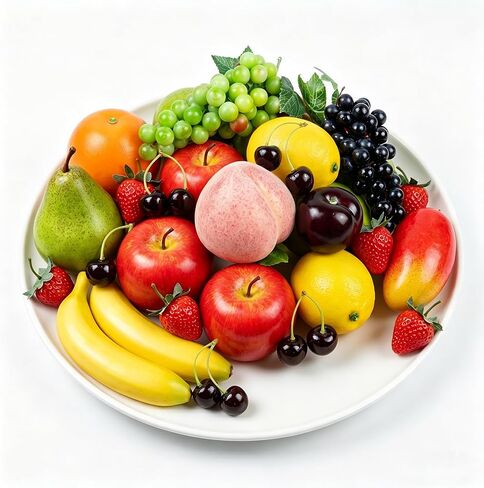 30 Pcs Fake Fruit Pack, Artificial Fruit for Party, Plastic Fruits Table Centrepieces Decoration Home Kitchen, Frutas Artificiales Decorativas, Apple Bananas in Saudi Arabia