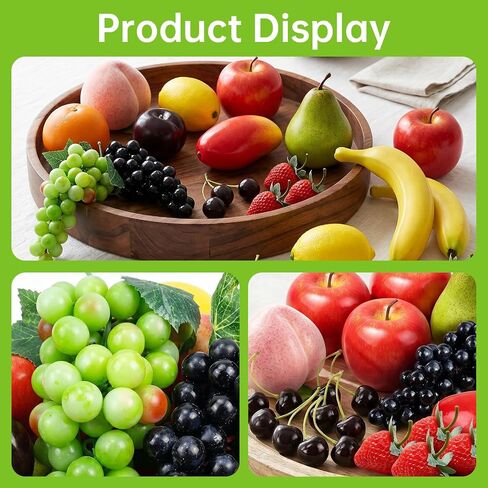 30 Pcs Fake Fruit Pack, Artificial Fruit for Party, Plastic Fruits Table Centrepieces Decoration Home Kitchen, Frutas Artificiales Decorativas, Apple Bananas in Saudi Arabia