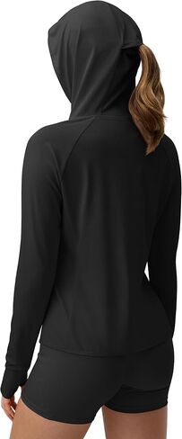AVGO Women's UPF 50+ Sun Protection Zip Up Hoodie Workout Jacket Lightweight Outdoor Long Sleeve SPF Shirt with Pocket in Saudi Arabia