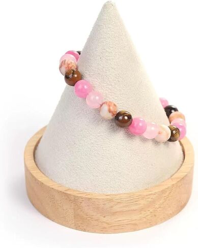 SEZER Money and Prosperity Bracelet for Wealth - Natural Tiger's Eye, Pink Jade & Howlite Crystal Healing Stones - Handcrafted Success & Abundance Jewelry for Men and Women in Saudi Arabia