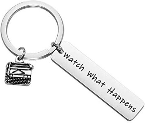 AKTAP Inspired Gift Watch What Happens Musical Theatre Keychain Journalist Jewelry Katherine Plumber Gift in Kuwait