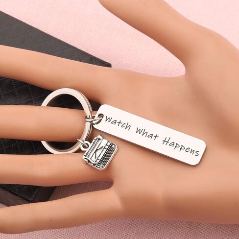 AKTAP Inspired Gift Watch What Happens Musical Theatre Keychain Journalist Jewelry Katherine Plumber Gift in Kuwait