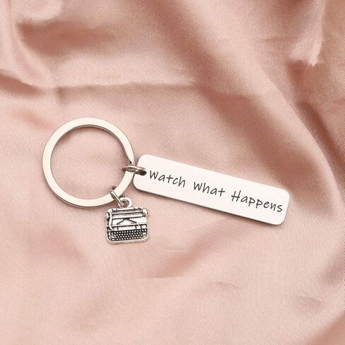AKTAP Inspired Gift Watch What Happens Musical Theatre Keychain Journalist Jewelry Katherine Plumber Gift in Kuwait