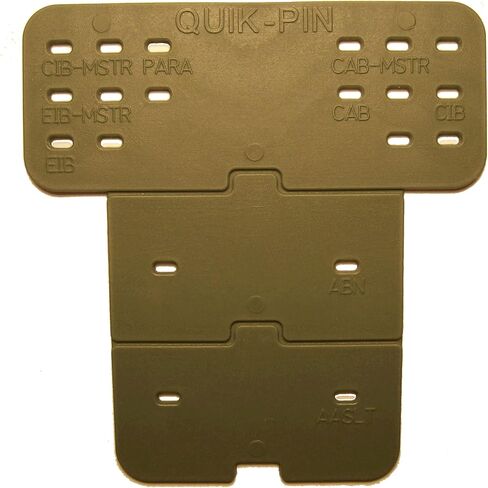 OCP/ACU Badge Template and Backplate * for 3 Badge cammo Combinations * Adds Rigid Backboard for a Sharp Look * Measurement Tool and Backplate * Made in USA in Kuwait