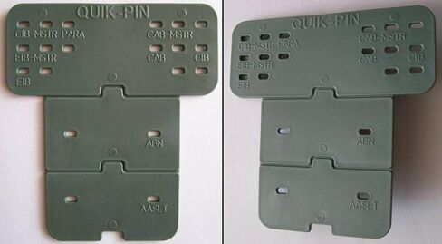 OCP/ACU Badge Template and Backplate * for 3 Badge cammo Combinations * Adds Rigid Backboard for a Sharp Look * Measurement Tool and Backplate * Made in USA in Kuwait