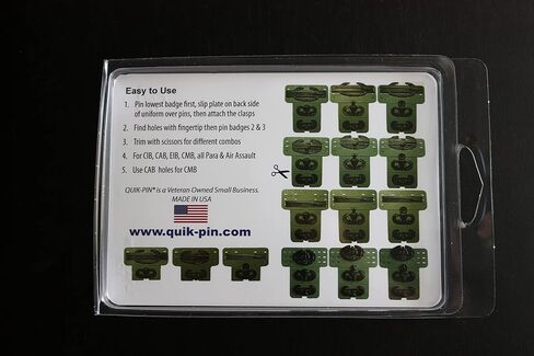OCP/ACU Badge Template and Backplate * for 3 Badge cammo Combinations * Adds Rigid Backboard for a Sharp Look * Measurement Tool and Backplate * Made in USA in Kuwait