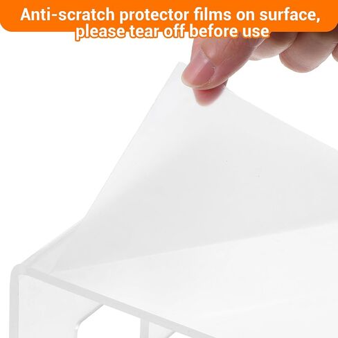 2 Pack Acrylic Risers Display Stands, 5mm Thick Clear Small Acrylic Shelf Riser Display RisersAcrylic Showcase Fixtures Shelf for Dessert Cupcake Figures Cosmetics Perfume（11.8 x 4.92 x 3.35 inch） in Saudi Arabia