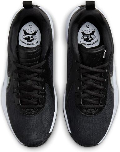 Giannis Freak 6 Big Kids' Basketball Shoes (FQ7378-003, Black/White/Gunsmoke/Flat Silver) Size 7 in Kuwait