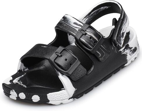 Raoendis Toddler Boys Girls Sandals Kids Tie-Dye Adjustable Double Strap Open-Toe Lightweight Water Sandal in Saudi Arabia