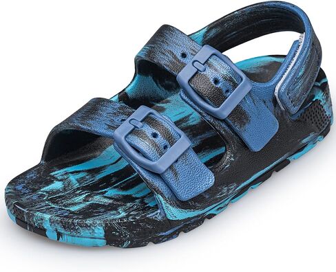 Raoendis Toddler Boys Girls Sandals Kids Tie-Dye Adjustable Double Strap Open-Toe Lightweight Water Sandal in Kuwait