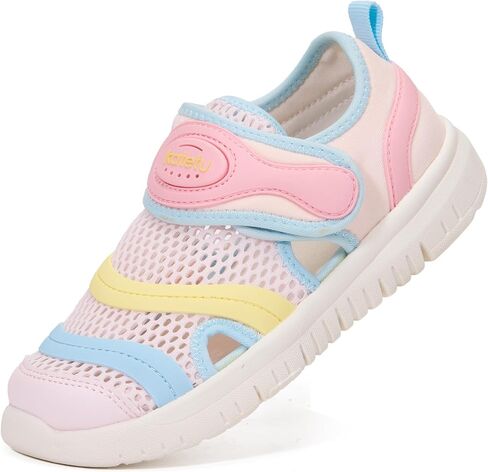 Toddler Sandals for Boys and Girls, Closed Toe Kids Sandals with Breathable Mesh, Lightweight Non Slip Outdoor Walking Shoes for Summer Beach Playground in Saudi Arabia
