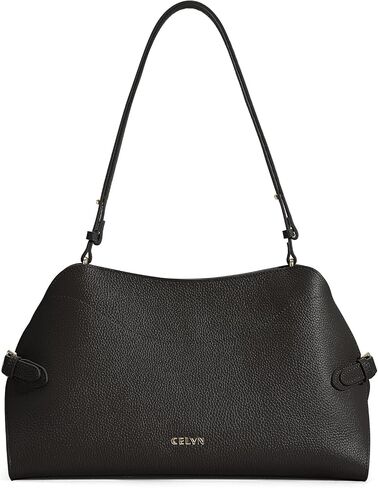 Genuine Leather Shoulder Bag for Women, Vintage Pebbled Structured Hobo Bag, Convertible Shoulder & Crossbody Bag in Saudi Arabia