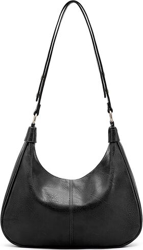 Hobo Bags for Women Vegan Leather Shoulder Handbag Stylish Slouchy Tote Purses in Saudi Arabia