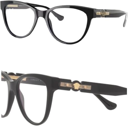 Versace VE3304 Non-Polarized Glasses for Women - Cat Eye Frame with Temples, eShades Eyewear Kit Included in Kuwait