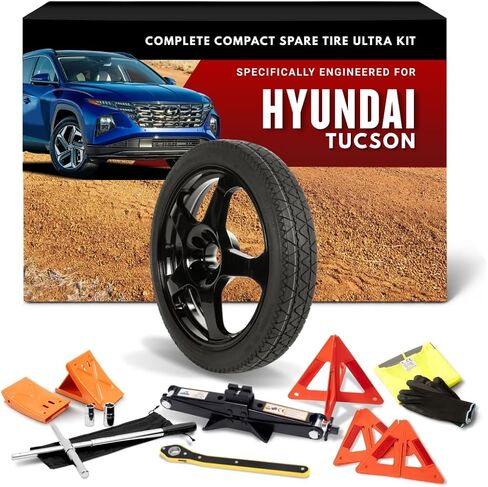 Modern Spare Complete Compact Spare Tire Kit - Fits 2021-2024 Hyundai Tucson (Including Hybrid) in Kuwait