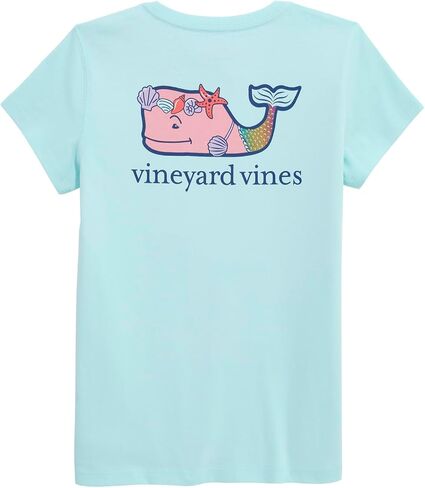Vineyard Vines Girls' Girls' Mermaid Whale Short-Sleeve Pocket Tee in Saudi Arabia