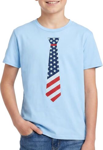 Boys Girls 4th of July Shirt USA Patriotic Tshirt,250 Anniversary Outfits Short Sleeve in Saudi Arabia